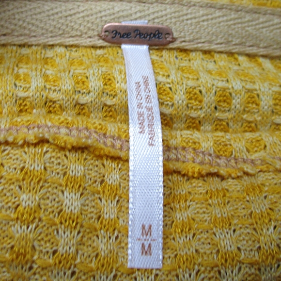 Free People Yellow Crop Sweater - Picture 3 of 8